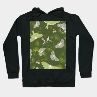 Butterflies Luna Moth Green Hoodie